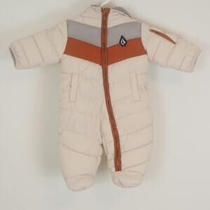 Volcom Baby Snowsuit 3/6 Months Unisex Baby Polyester Shell Faux Fur Zipper Up